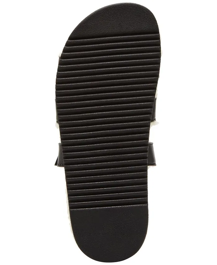 Mayvn-F Women's Strappy Steve Madden Insole Slides, Black