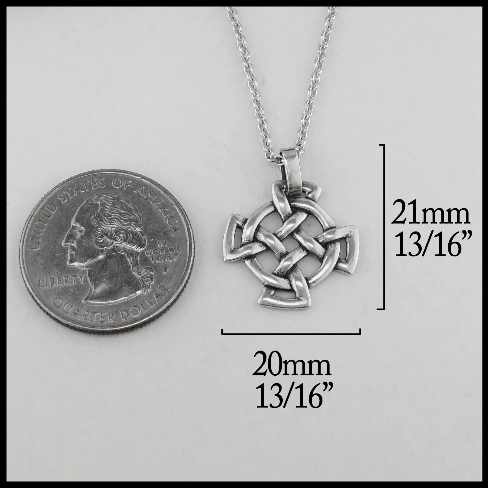 Medallion Equal Arm Cross in Silver