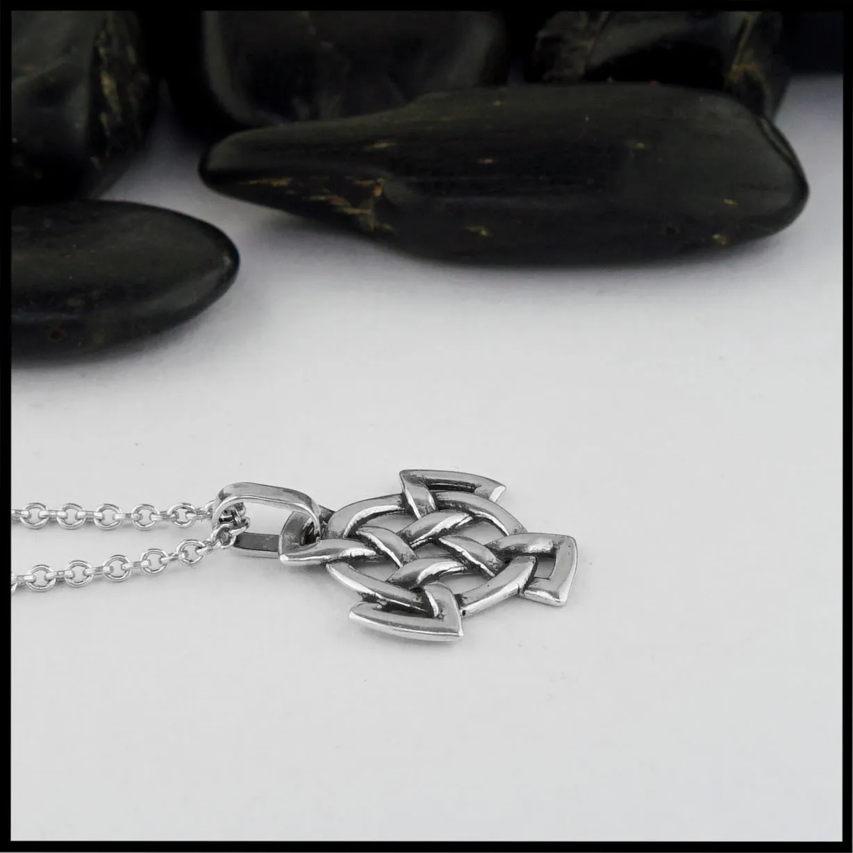 Medallion Equal Arm Cross in Silver