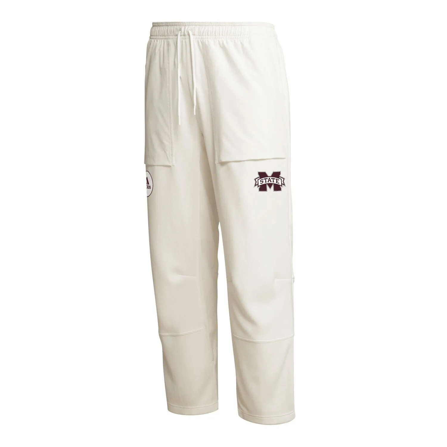 Men's Mississippi State Bulldogs Zero Dye AEROREADY adidas Pants in Cream