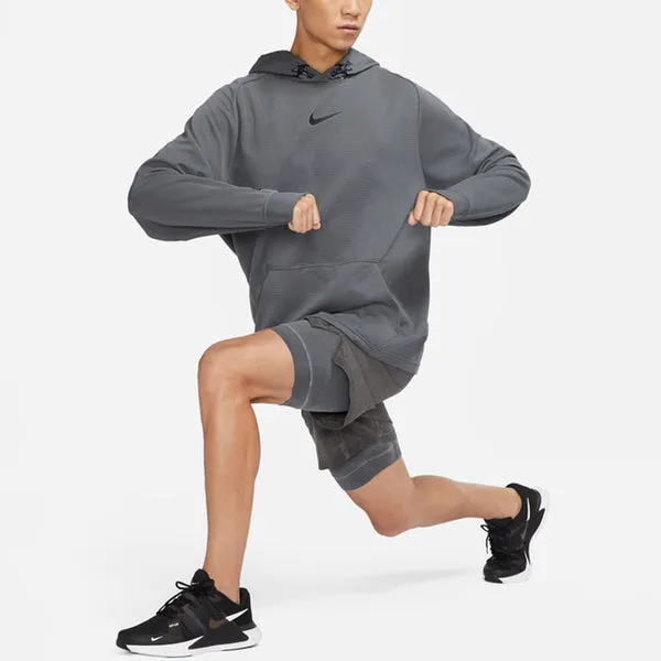 Men's Nike Pro Knit Training Pullover Breathable Gray Sweatshirt