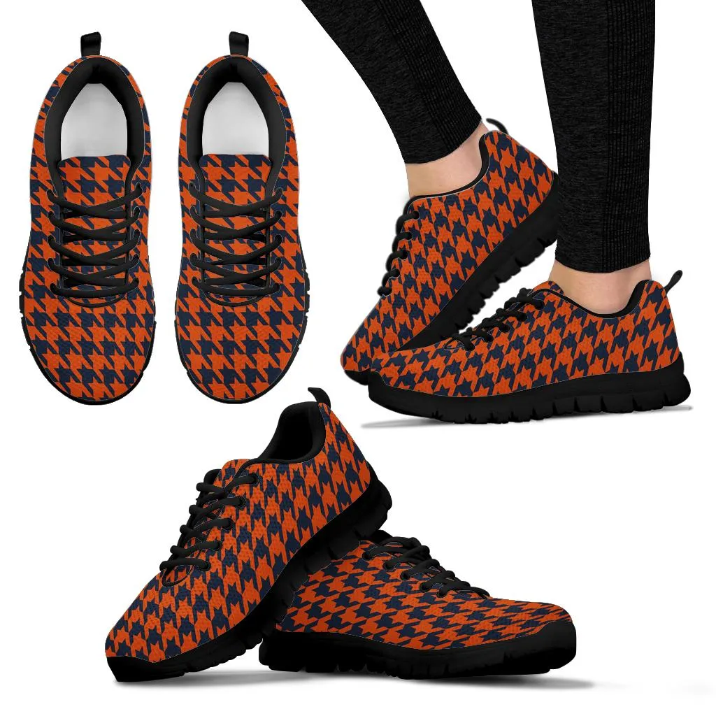 Mesh Sneakers_Navy on Orange_ HT Pattern