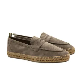 Nacho penny-loafer style espadrilles in taupe suede