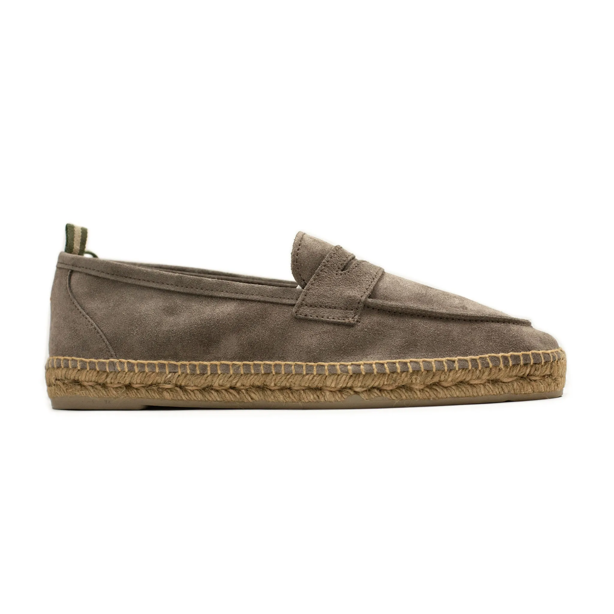 Nacho penny-loafer style espadrilles in taupe suede