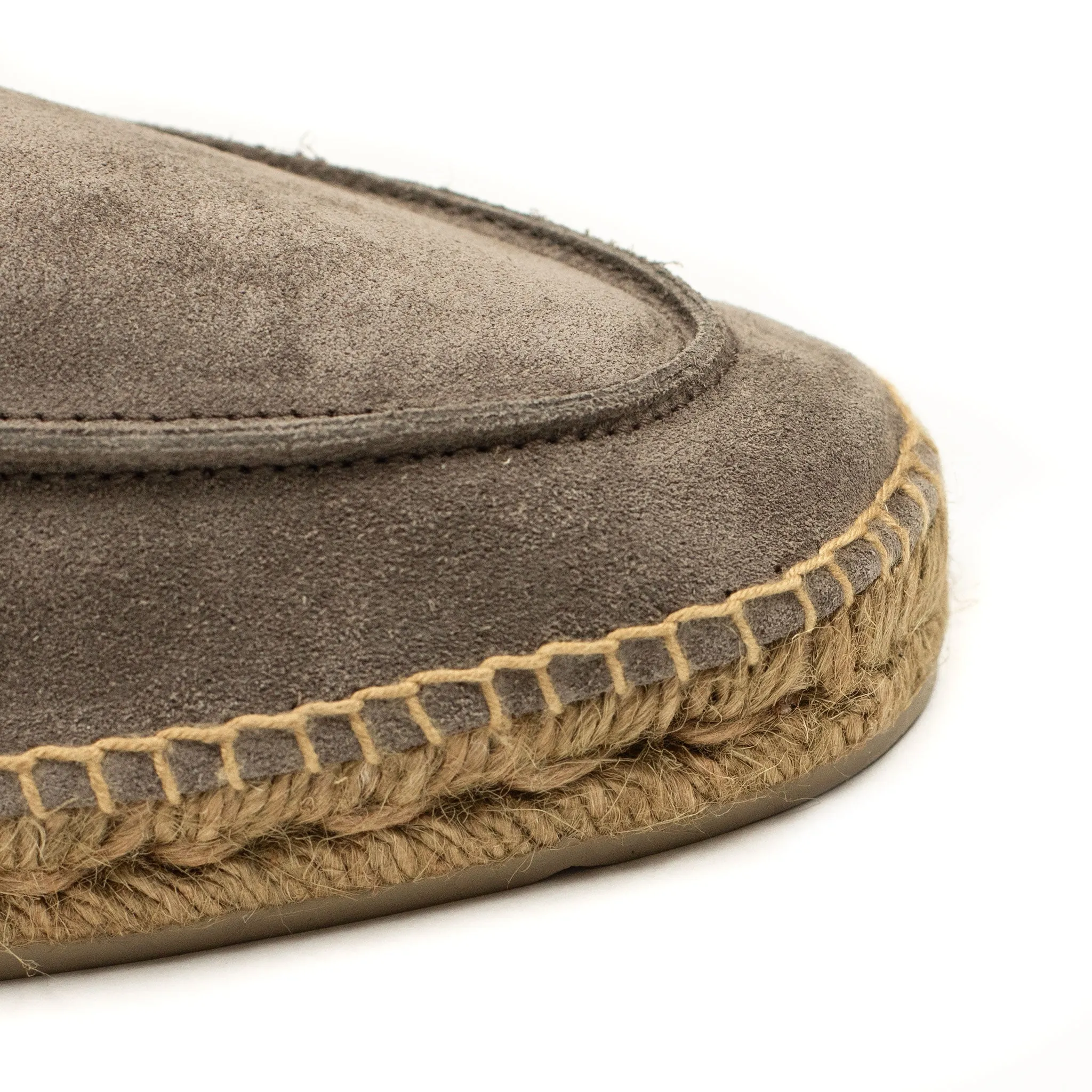 Nacho penny-loafer style espadrilles in taupe suede