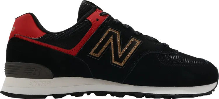 New Balance 574 Chinese New Year sneakers, black/red