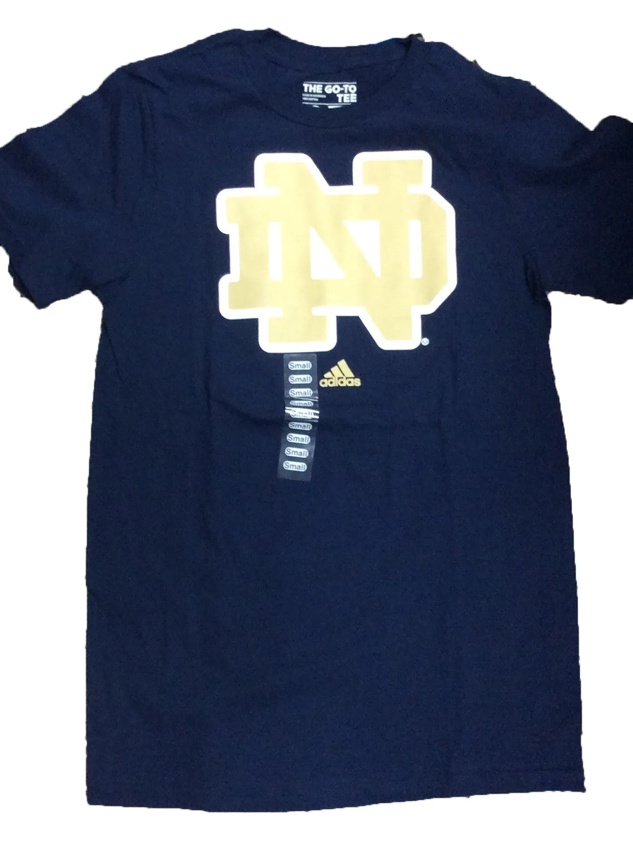 Notre Dame Fighting Irish Adidas Go-To Tee Logo Adult Shirt