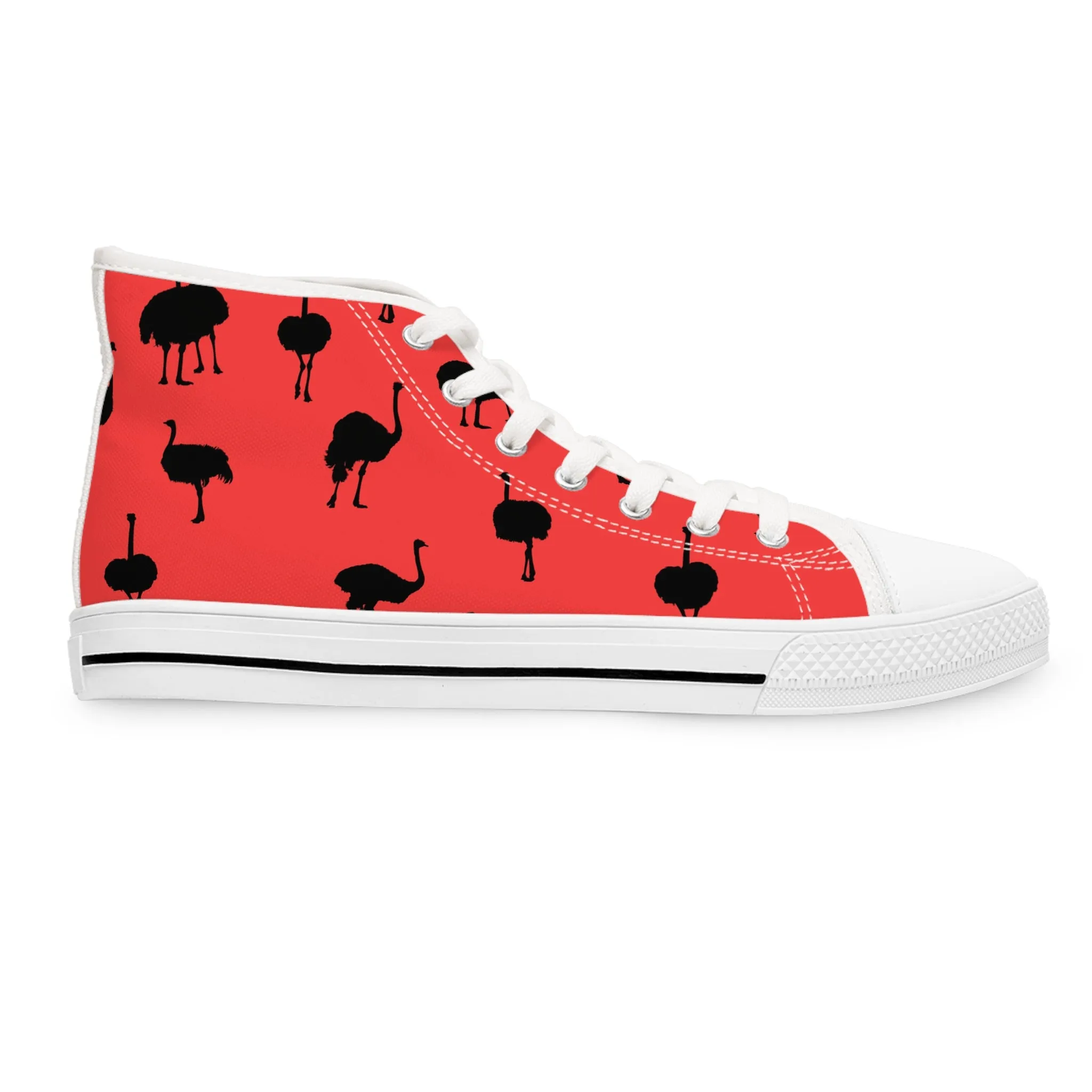 Ostrich Women's High Top Sneakers