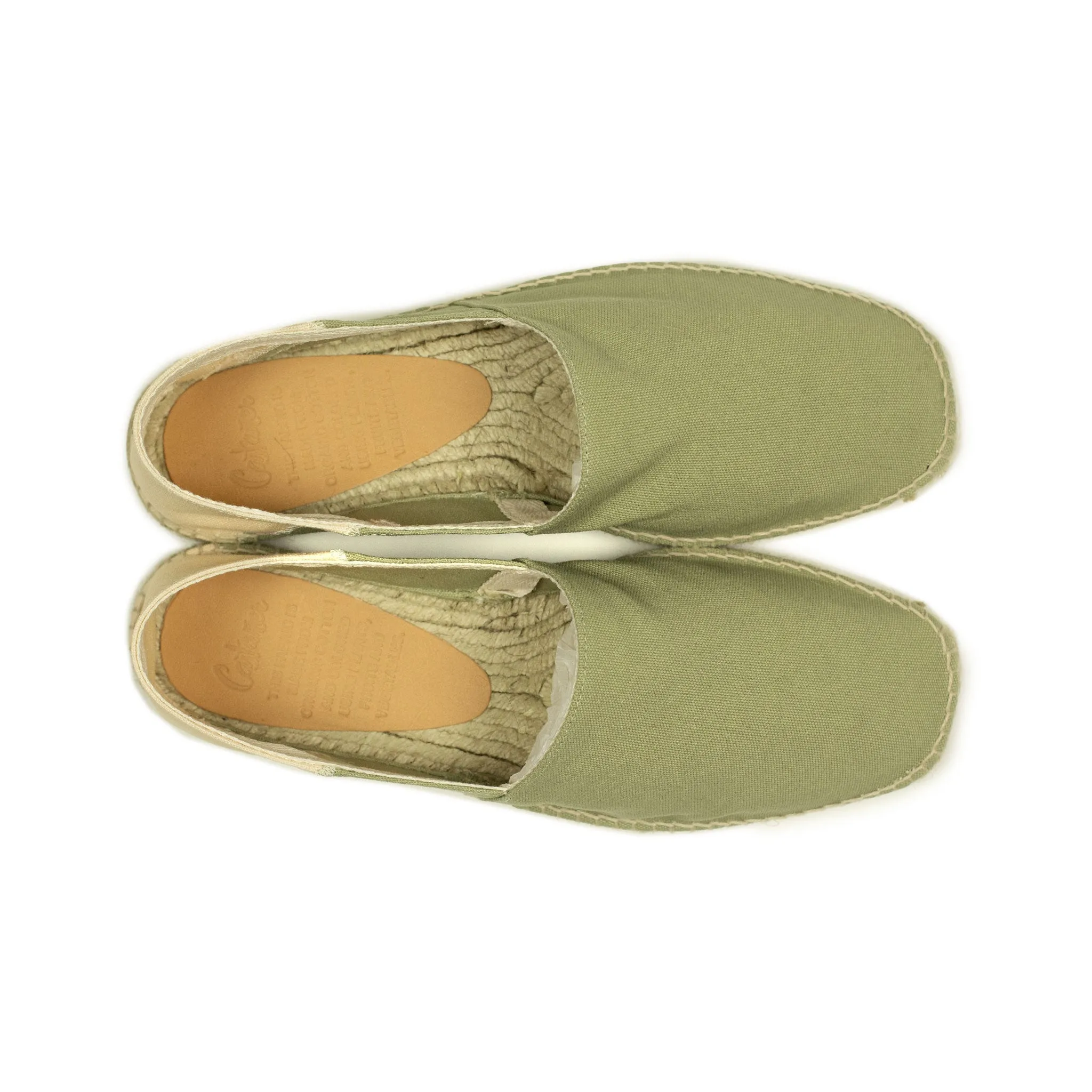 Pablo espadrilles in olive green canvas