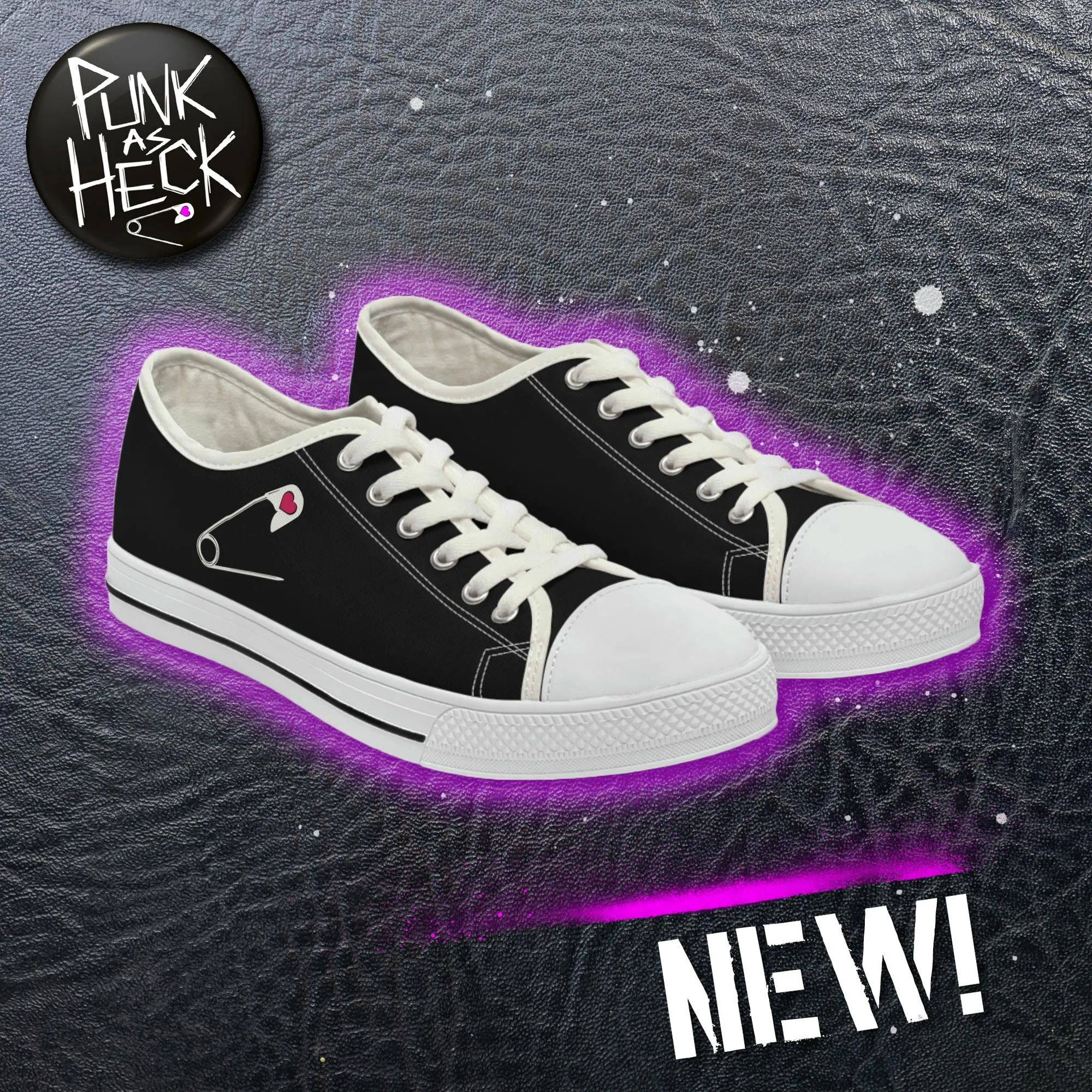 PUNK AS HECK - Ladies' Low Top Sneakers