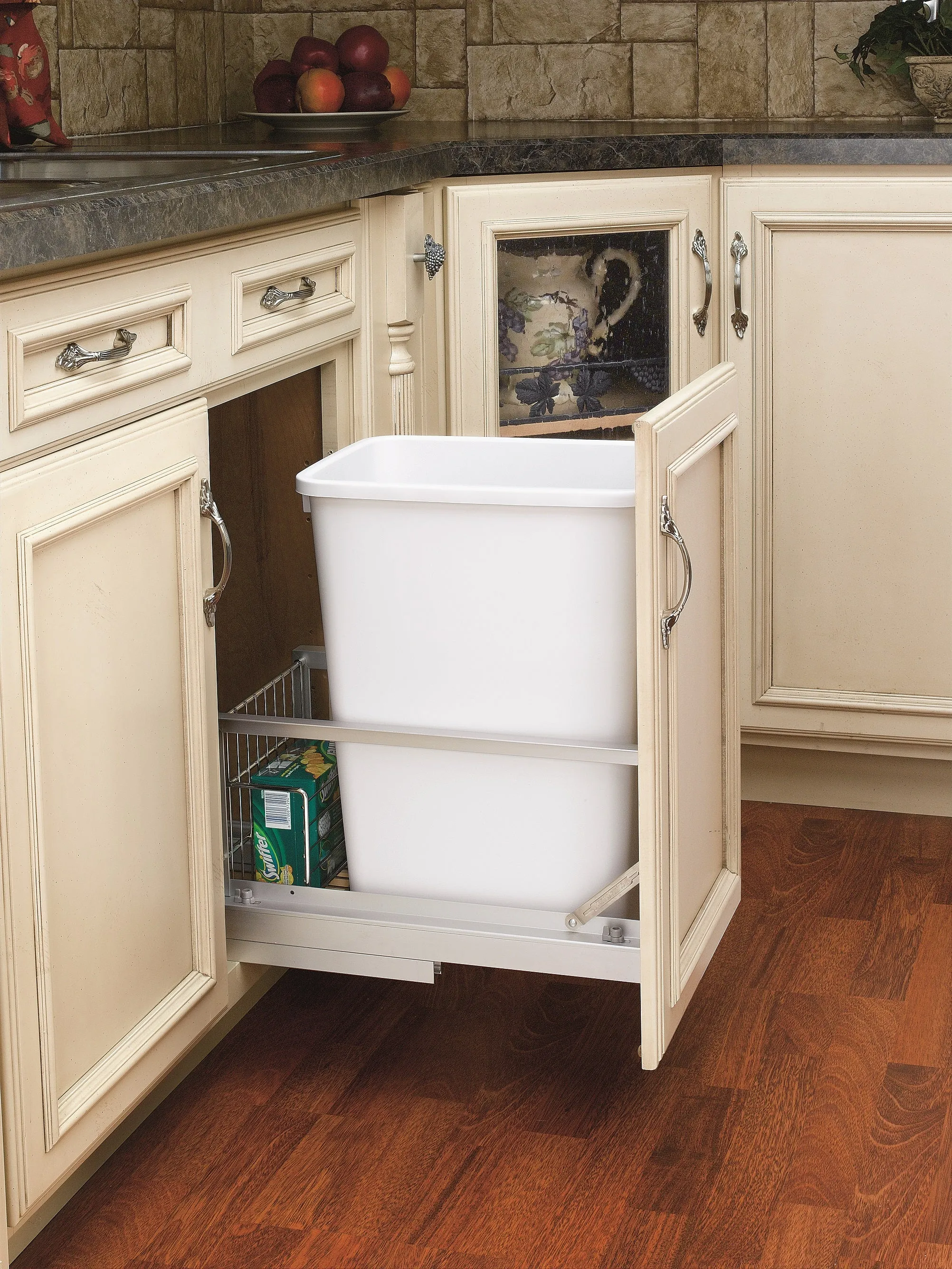 Rev-A-Shelf 35 Quart Pull-Out Waste Container, 18" Depth 5349-15DM18-1