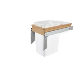 Rev-A-Shelf / 4WCTM-12DM1-162 / Wood Top Mount Pullout Single Trash/Waste Container