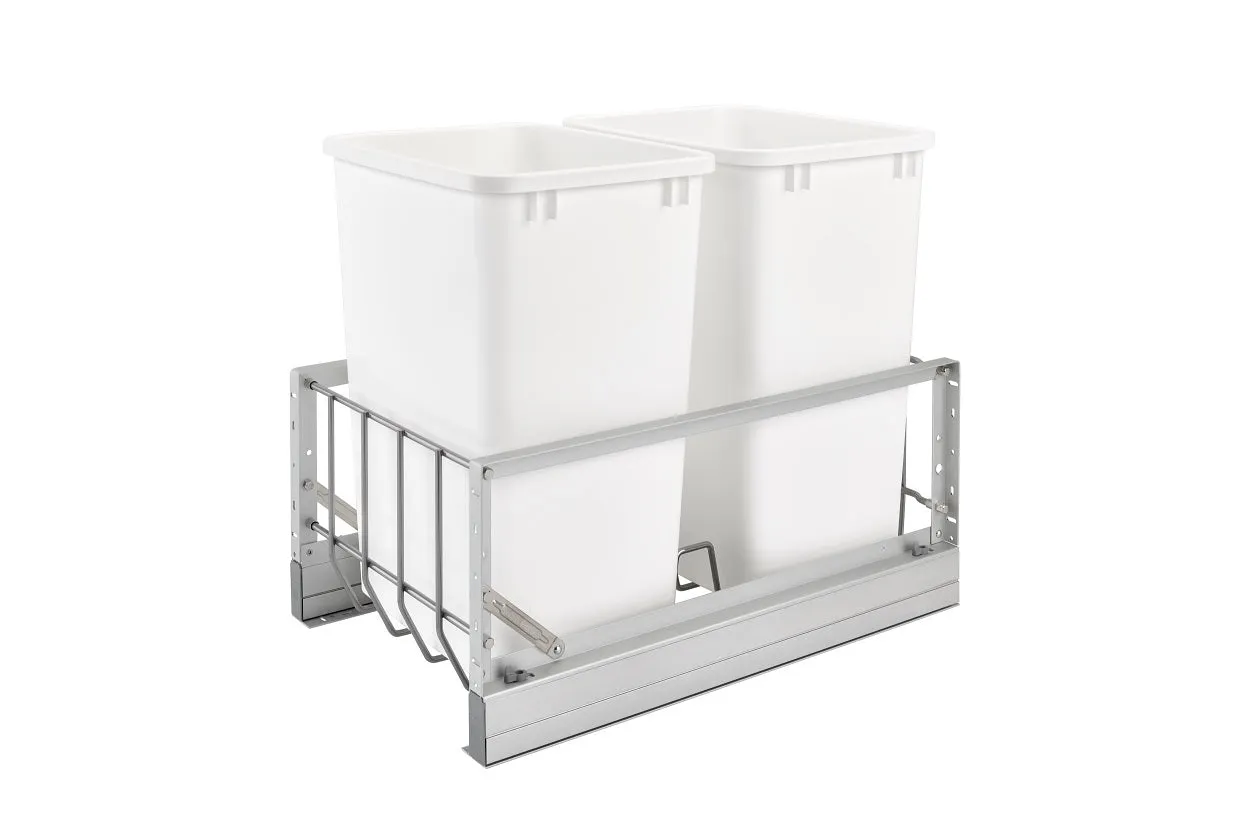 Rev-A-Shelf Double 35 Quart Pull-Out Waste Containers 5349-18DM-2