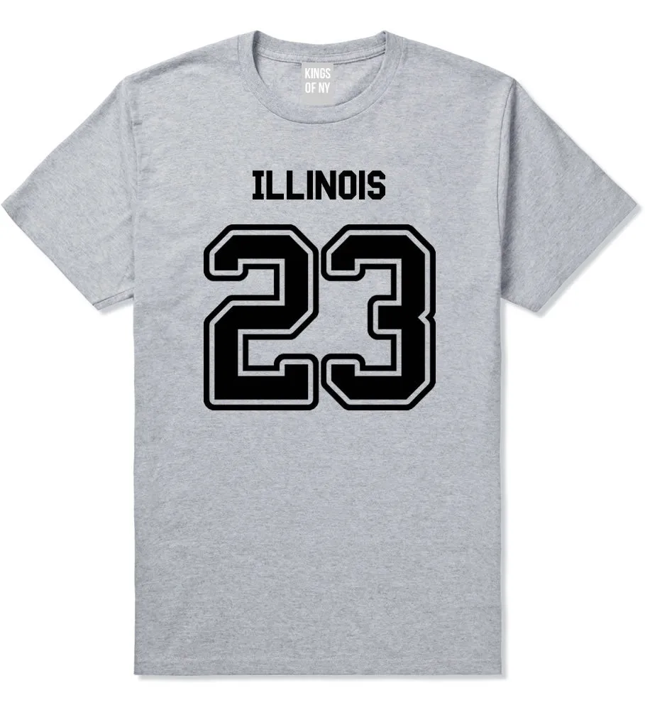 Sport Style Illinois 23 Team State Jersey Mens T-Shirt