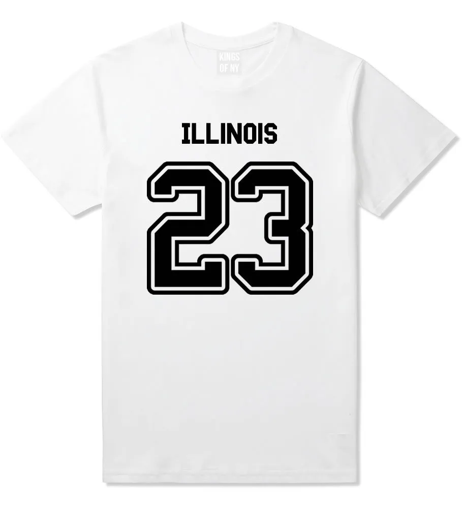 Sport Style Illinois 23 Team State Jersey Mens T-Shirt