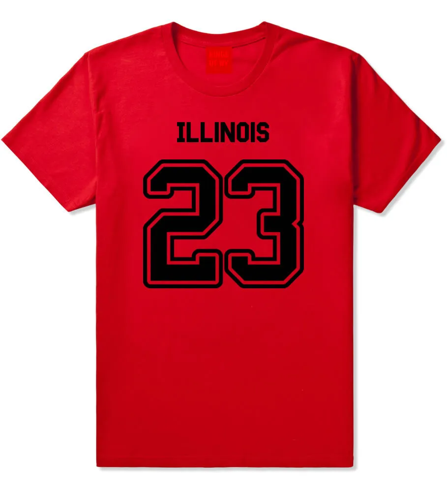 Sport Style Illinois 23 Team State Jersey Mens T-Shirt