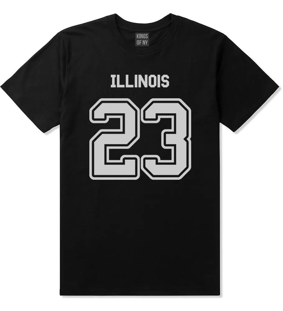 Sport Style Illinois 23 Team State Jersey Mens T-Shirt