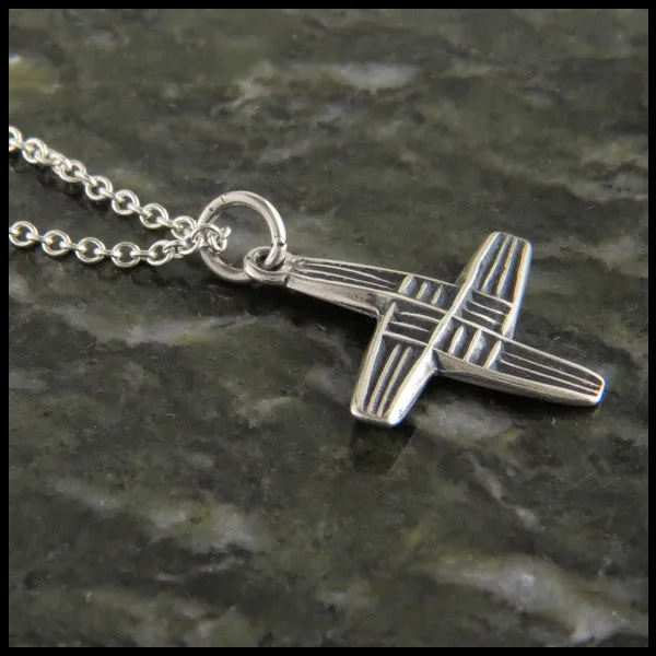 Sterling Silver Stylized St. Brigid Cross Pendant