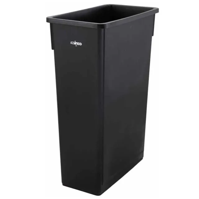 Trash Can 23 Gallon Slender - Black