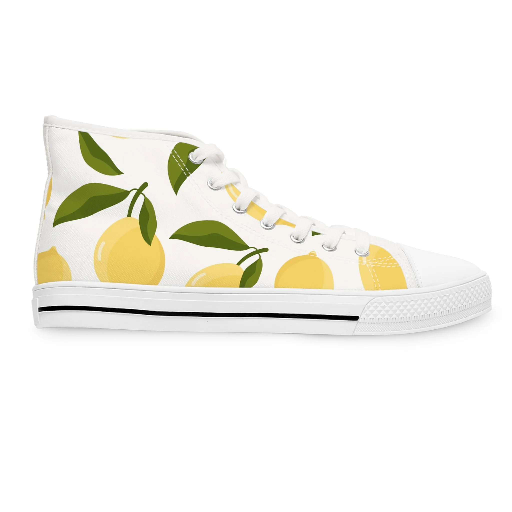 Tropical Lemons Women's High Top Sneakers