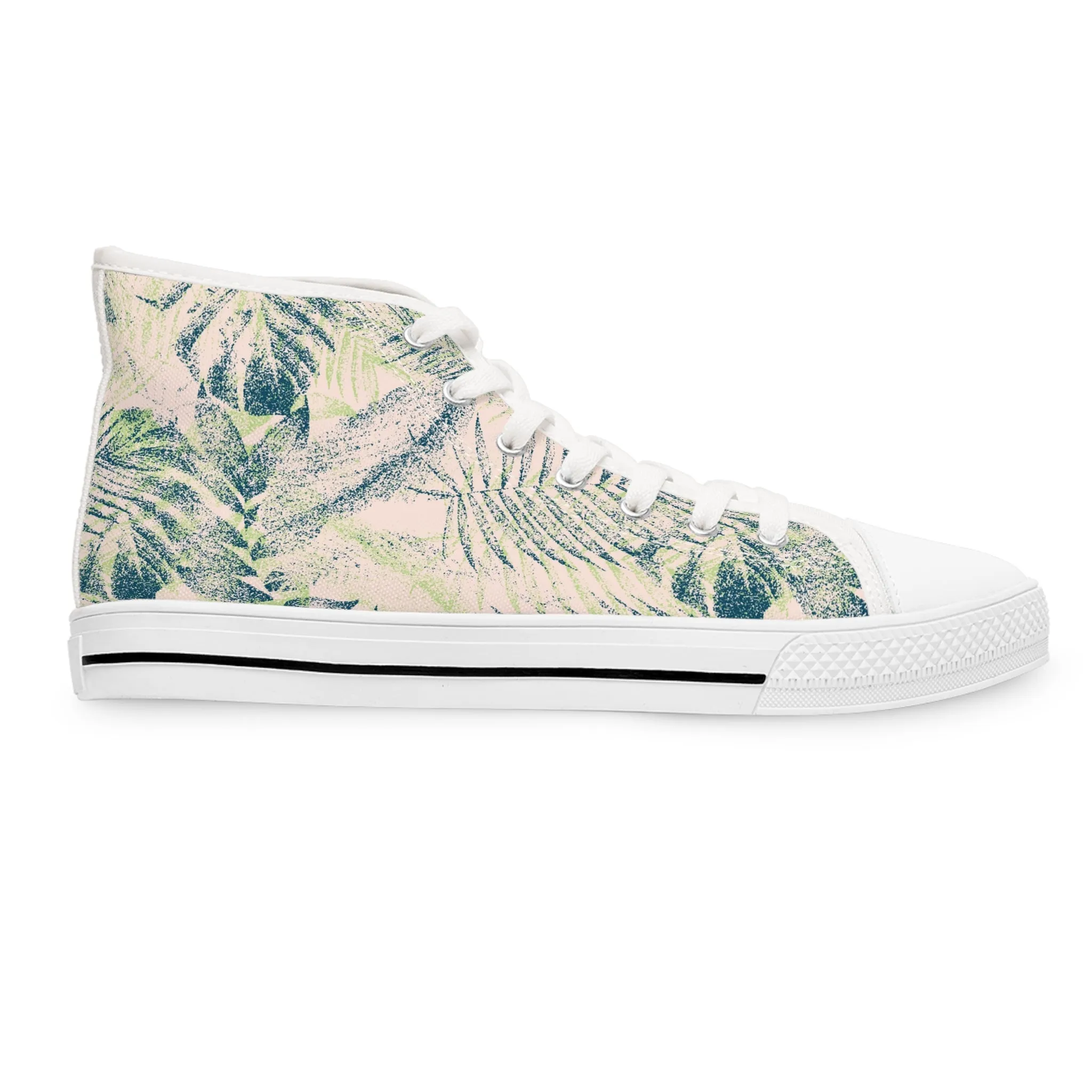 Vintage Palm Tree Women's High Top Sneakers