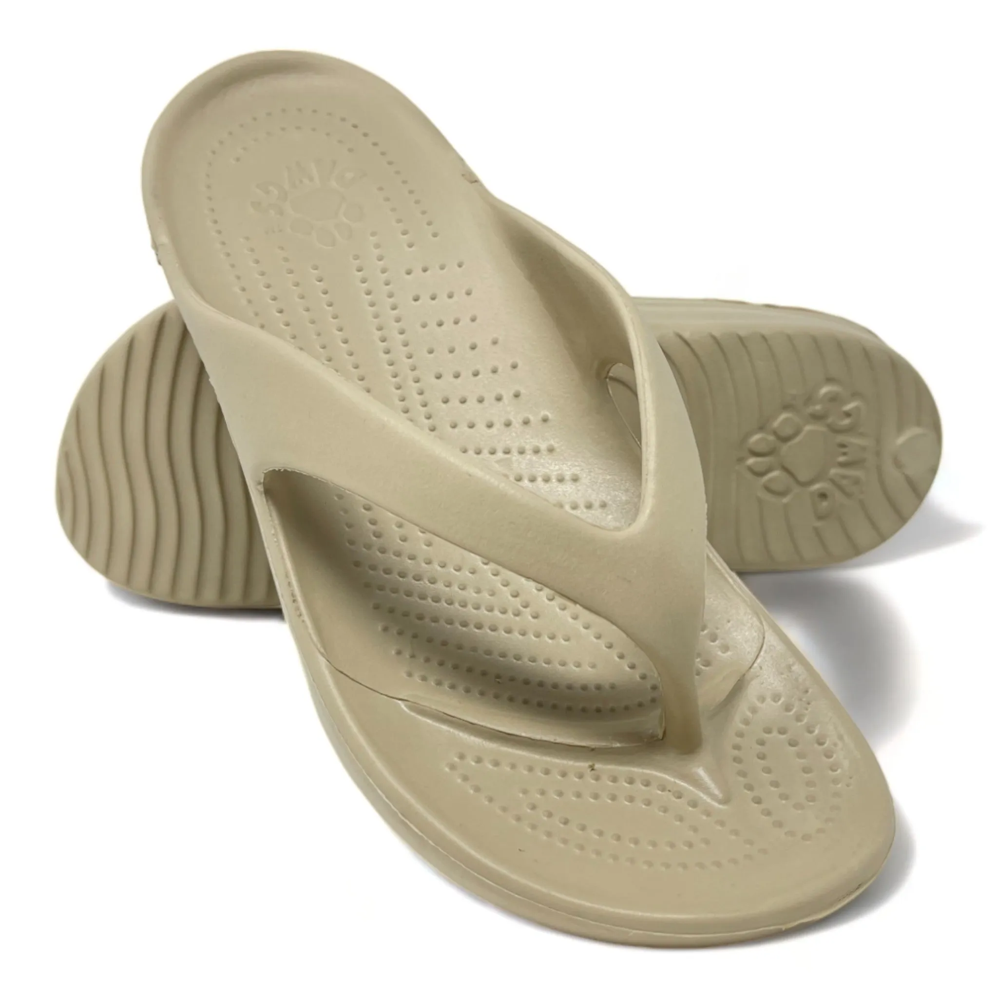 Women's Flip Flops - Tan