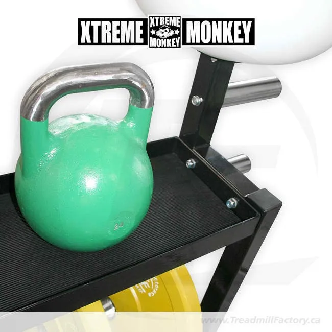 XM Fitness Cross Training Functional Storage Rack w/ Chalk Bowl