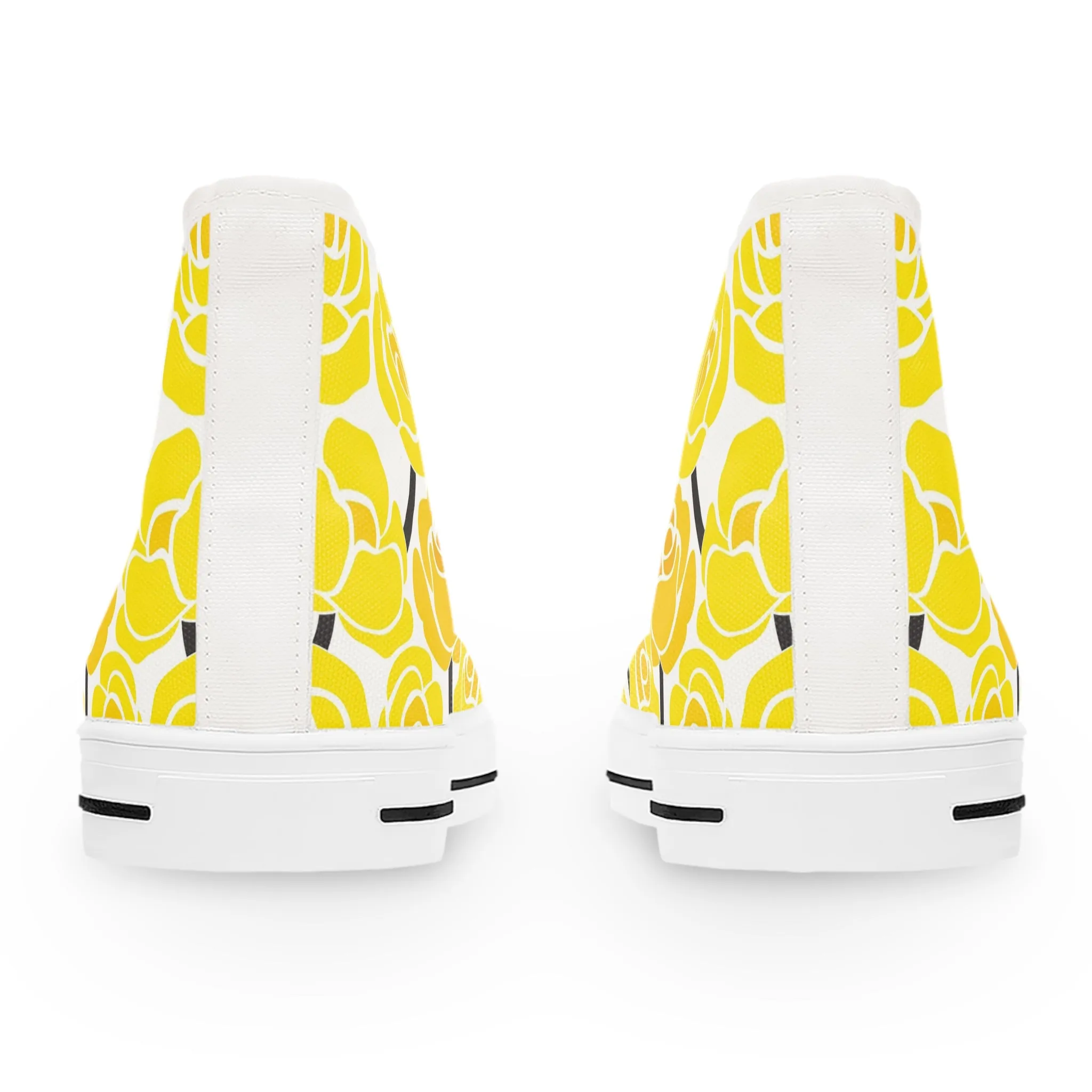 Yellow Rose Women's High Top Sneakers