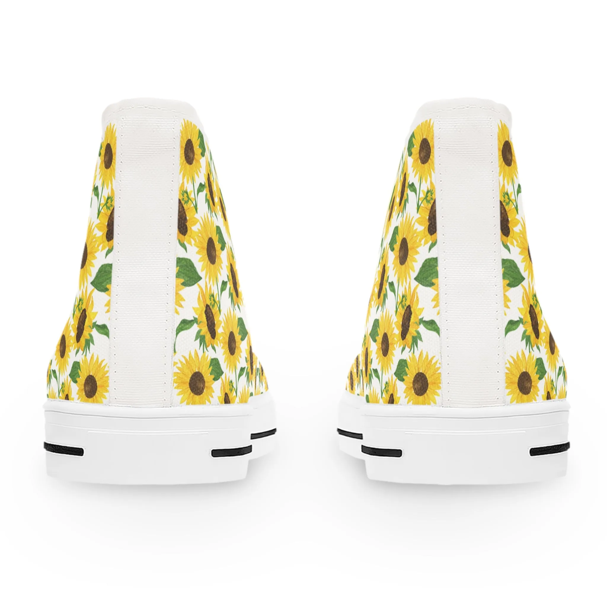 Yellow Sunflowers Women's High Top Sneakers